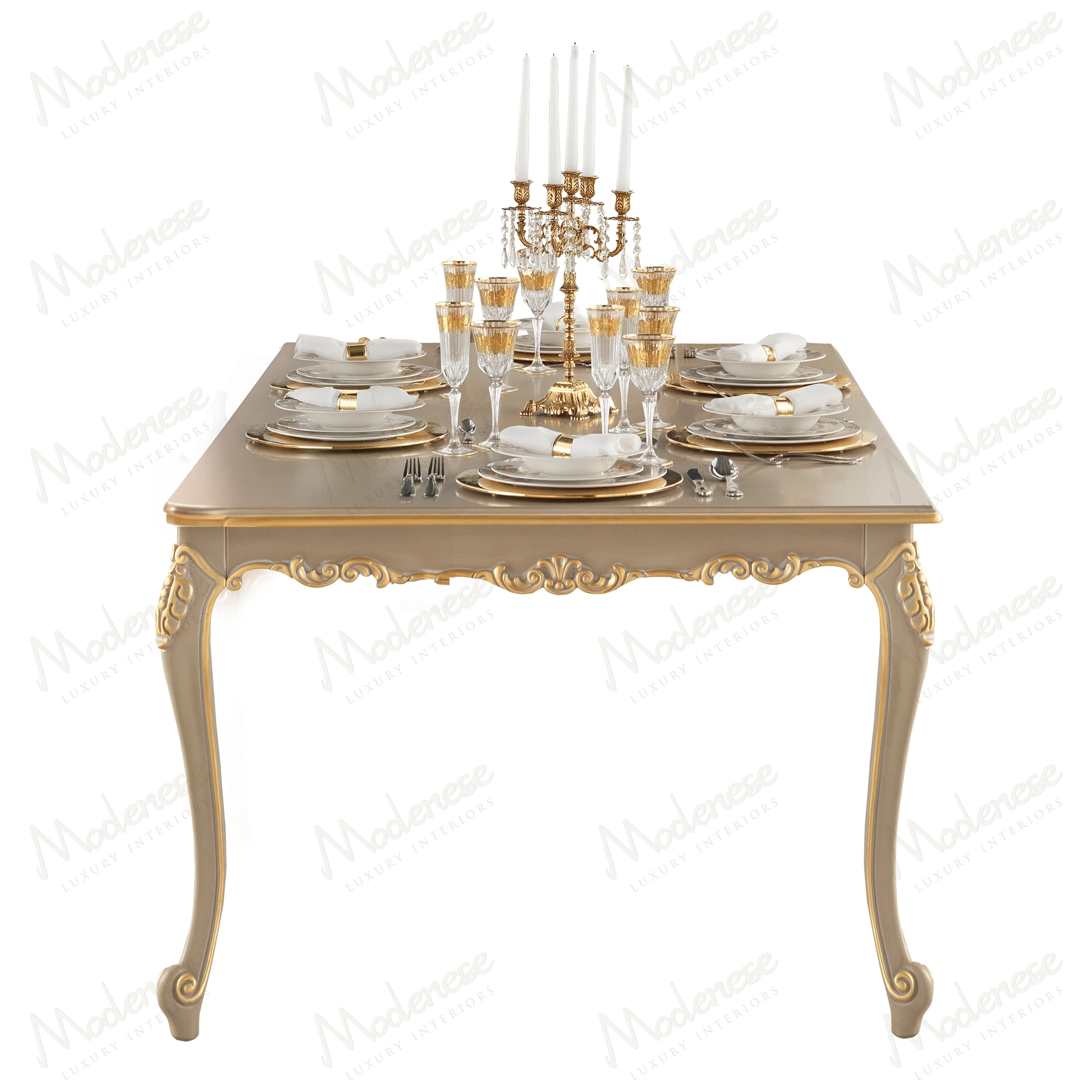 Harmony Dining Table with a smooth, fabric-free surface and cozy texture, designed for comfortable dining. Simple, elegant design with sturdy legs