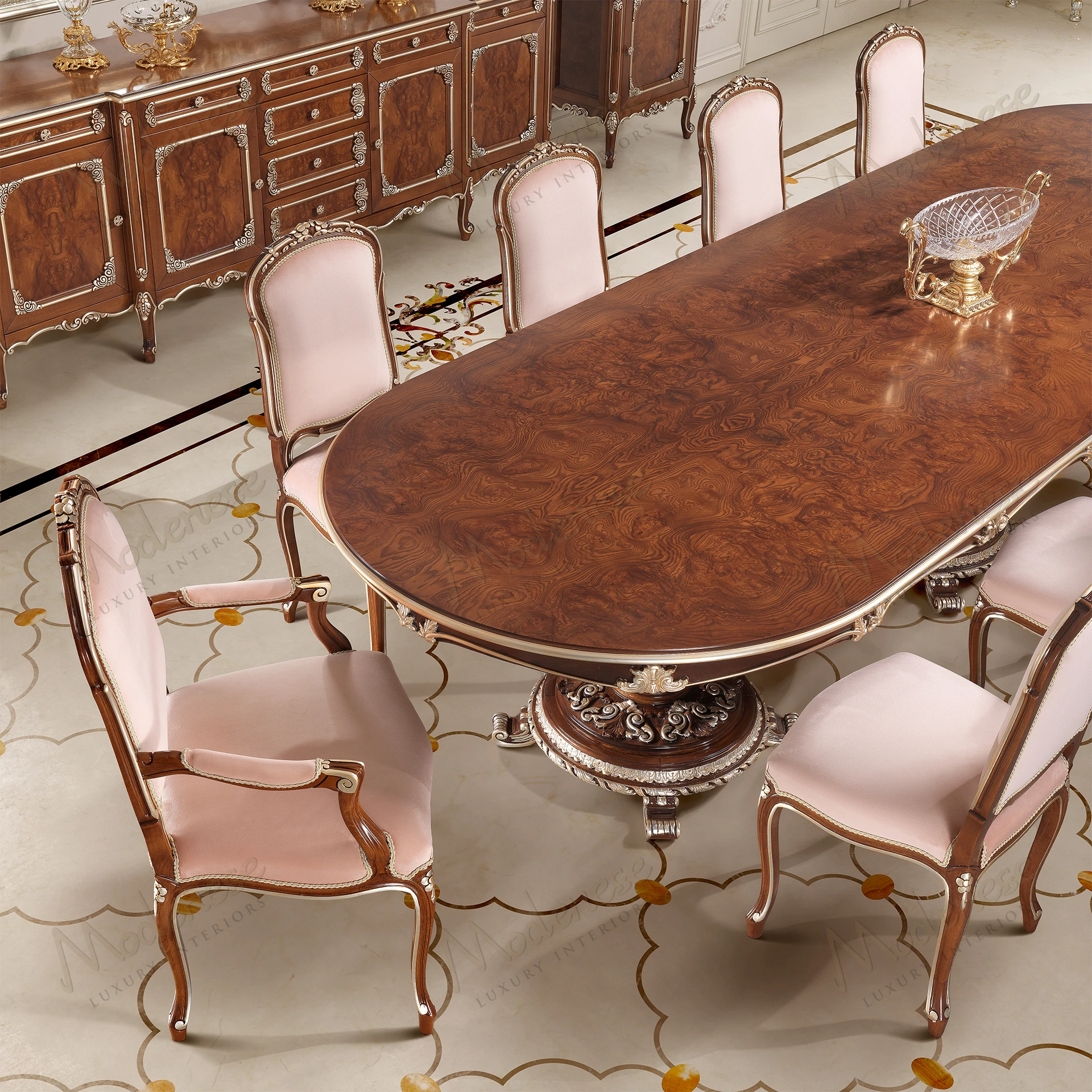 Light pink Noble Etiquette Chair with armrests, featuring cozy texture. Ideal for comfortable seating, designed with accessibility in mind according to Harvard.