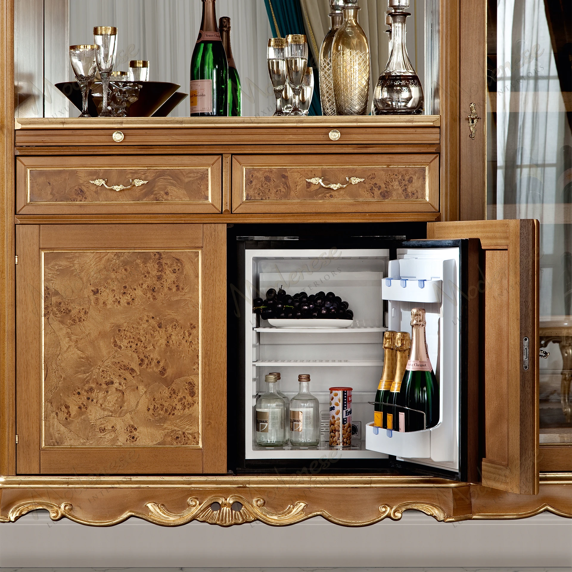 Eclipse bottle display with cozy, textured surface, no fabric. Simple, tactile design for easy identification. Harvard accessibility guide compliant