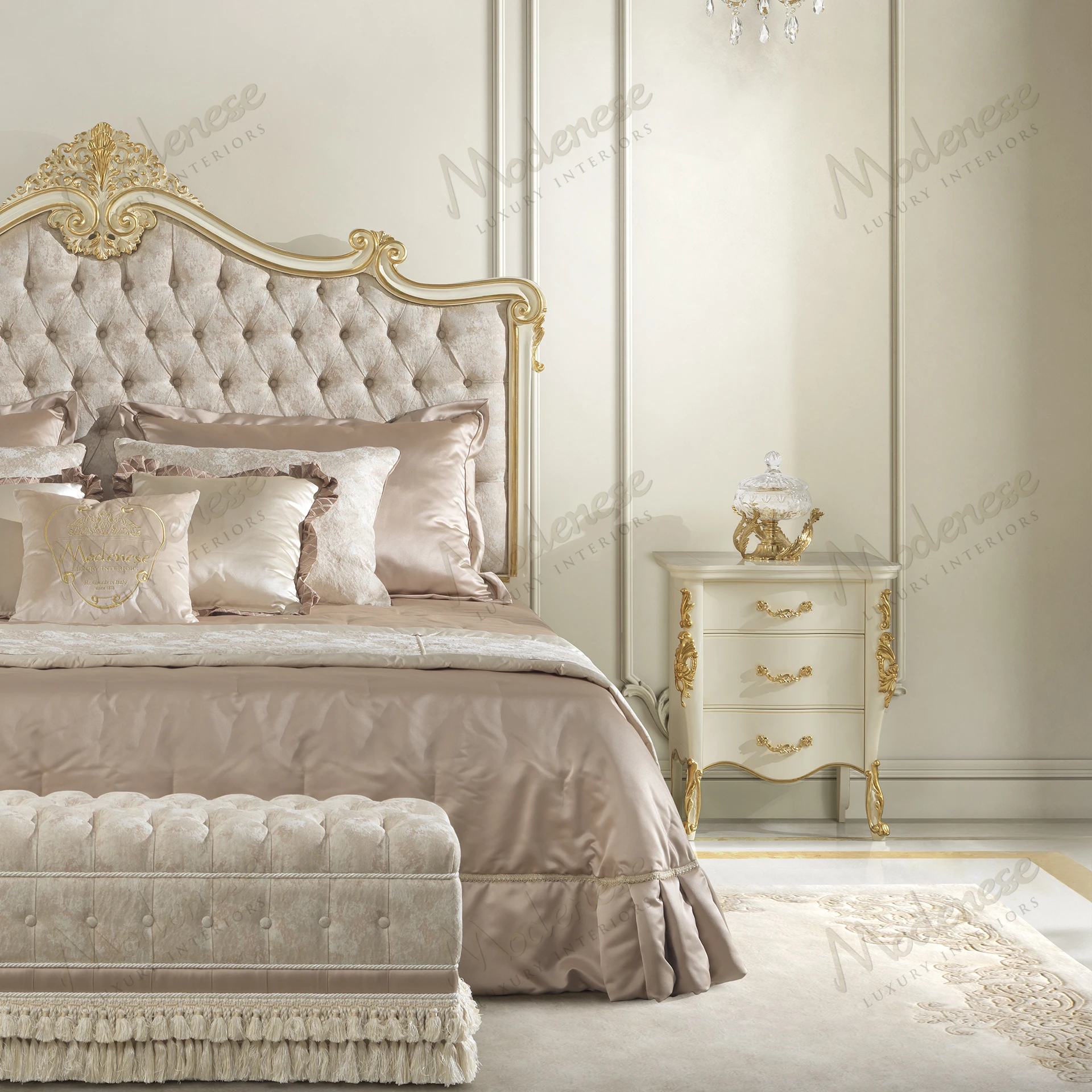 Delicate Bliss Night Table with cozy texture, no fabric, features a minimalist design. Perfect for adding warmth and style to any bedroom