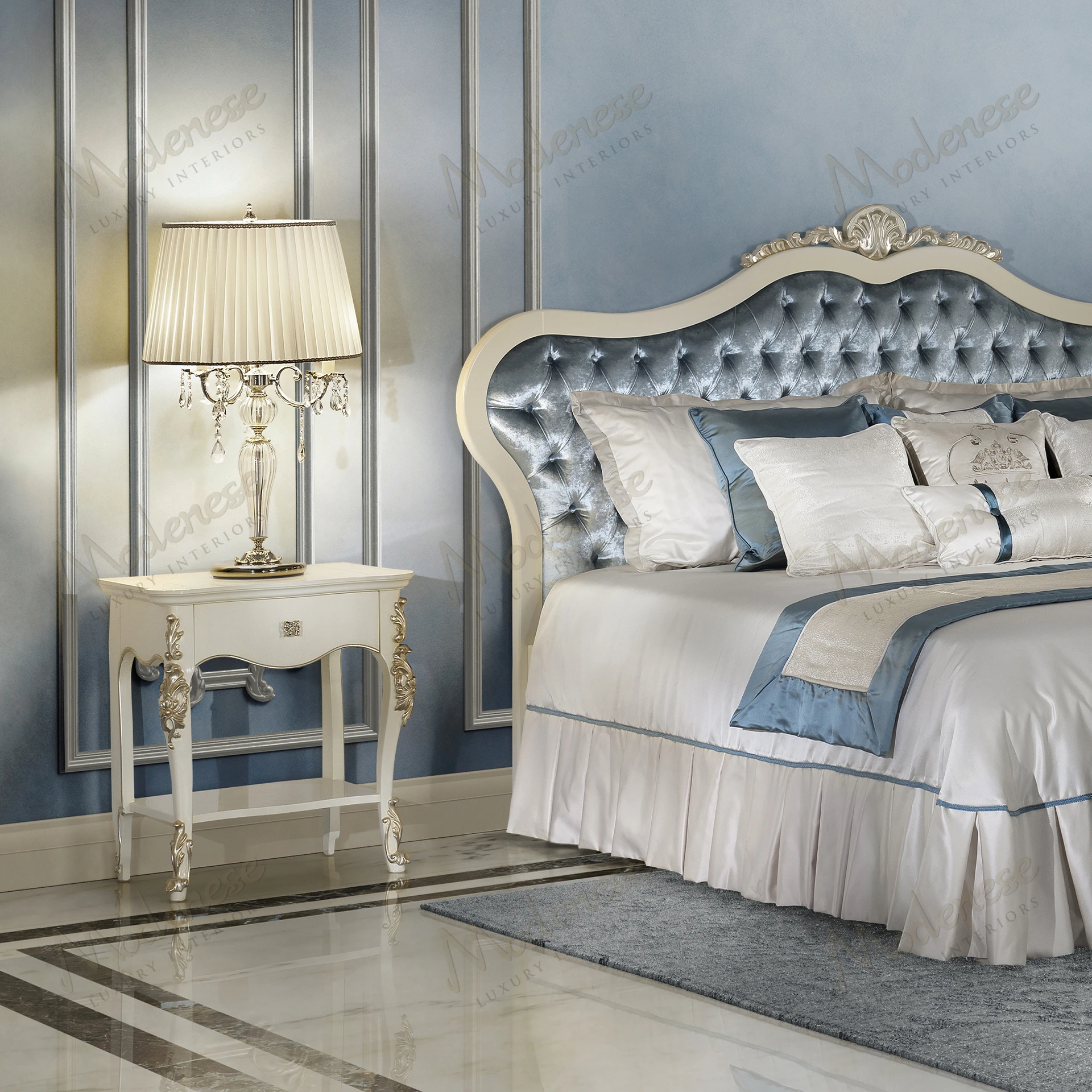 Horizon Night Table with a smooth, cozy texture and no fabric, designed for optimal accessibility and modern style