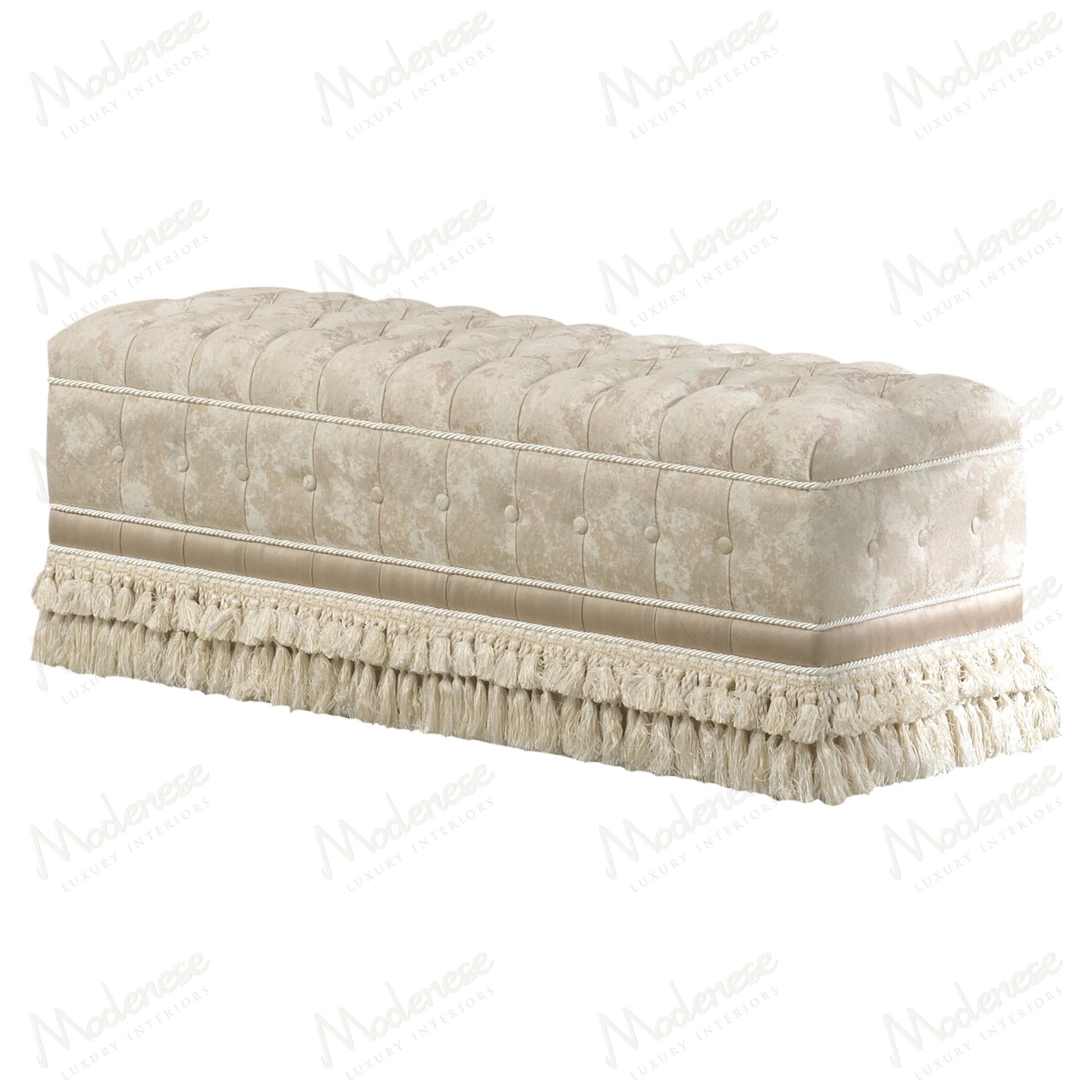 Elegant Delicate Bliss Bed Bench with standard finish, showcasing a sleek design and comfortable seating, enhancing bedroom decor
