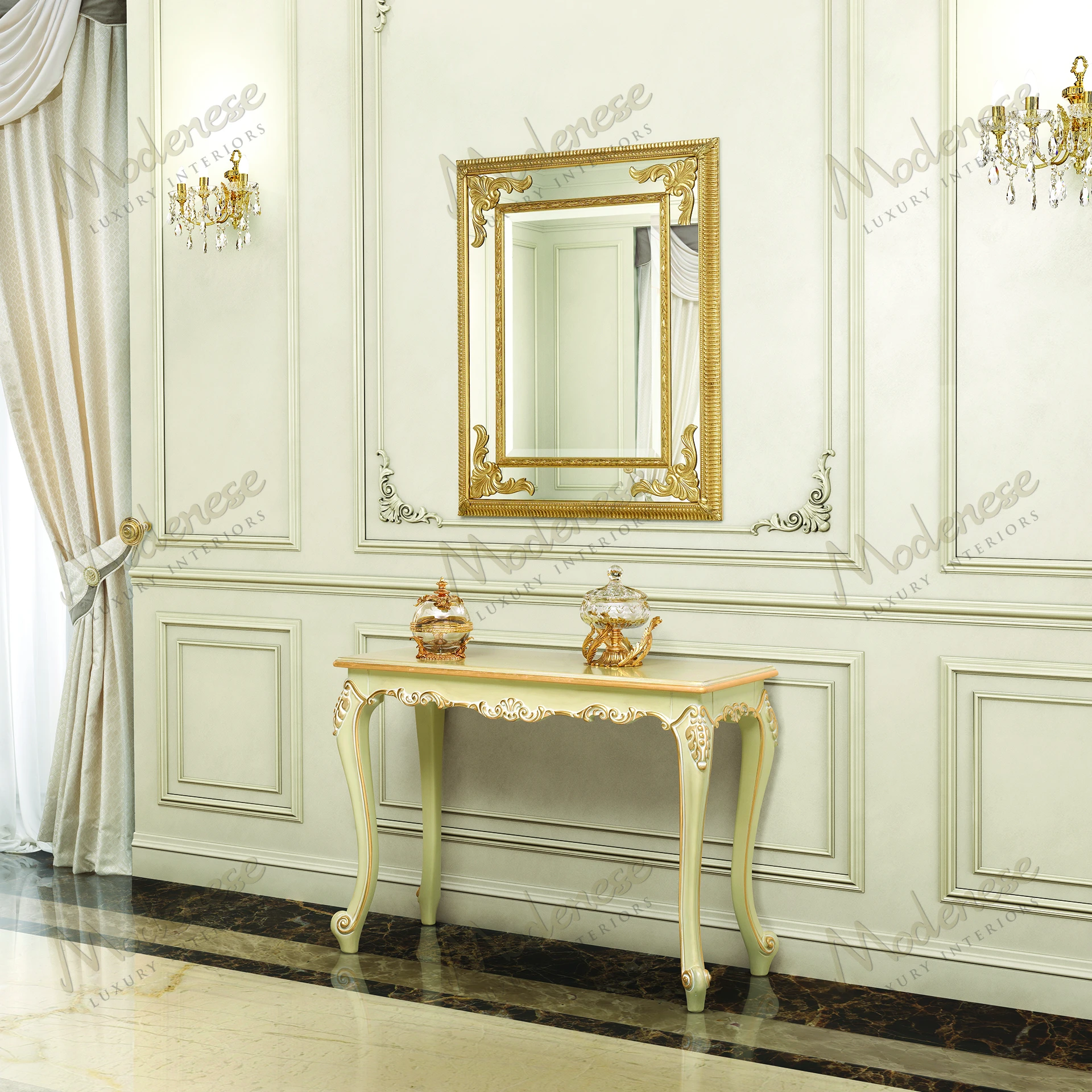 Elegant Timeless Grace Mirror with cozy texture, no fabric upholstery Reflective surface complements any decor Simple, sophisticated design enhances room ambiance