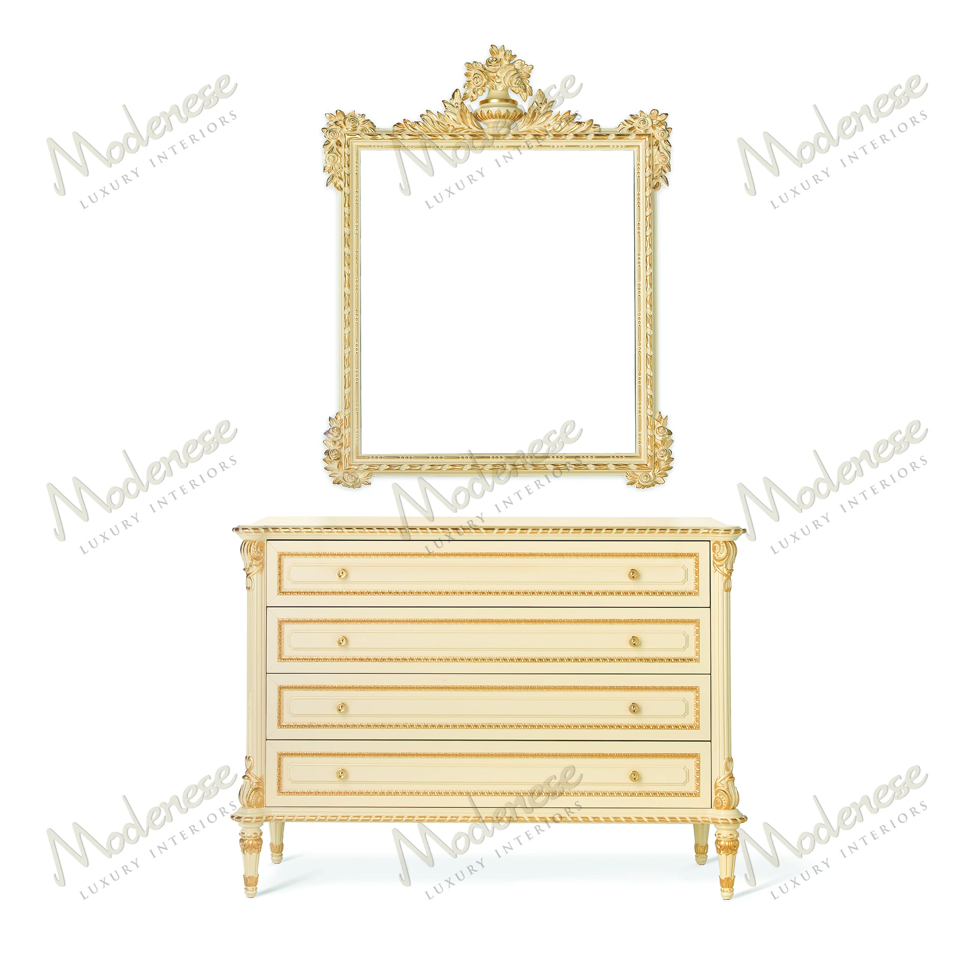 A round, golden mirror with a textured, cozy frame, reflecting light The frame has a radiant, shimmering appearance without fabric upholstery