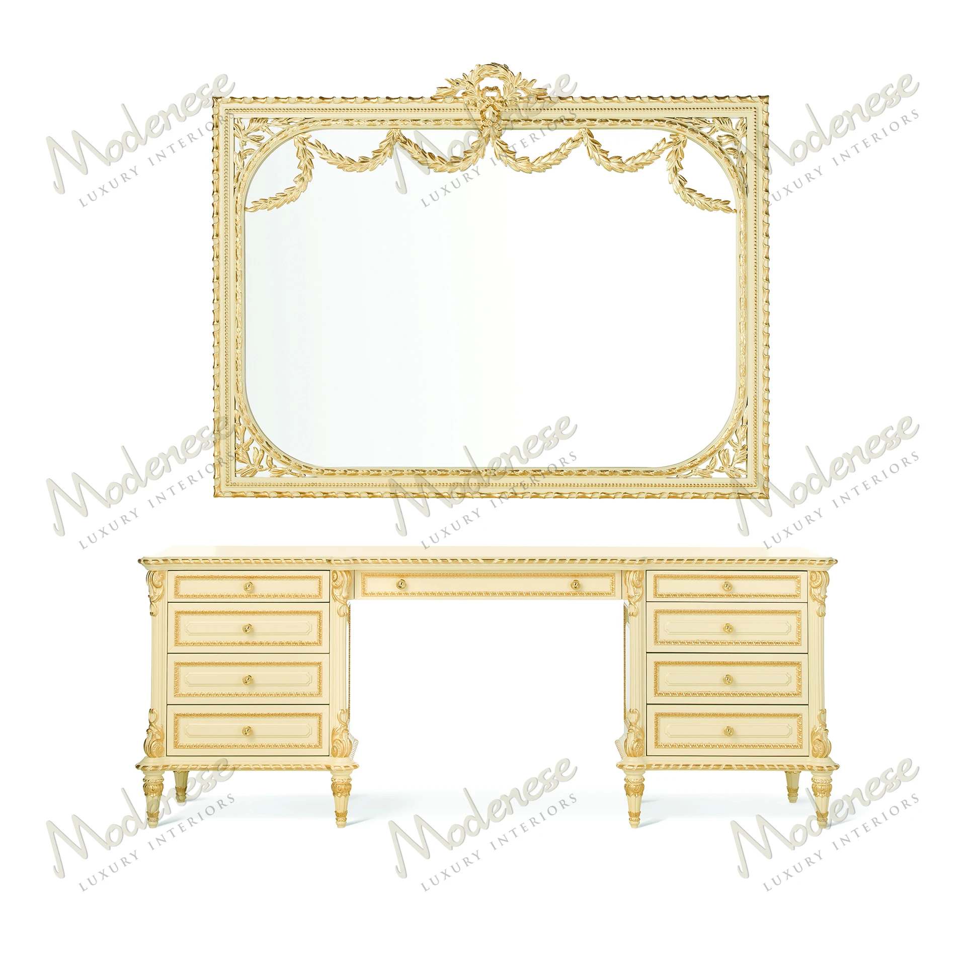 A uniquely shaped, golden mirror with a cozy texture, reflecting light elegantly, designed without fabric upholstery Ideal for adding warmth to any room