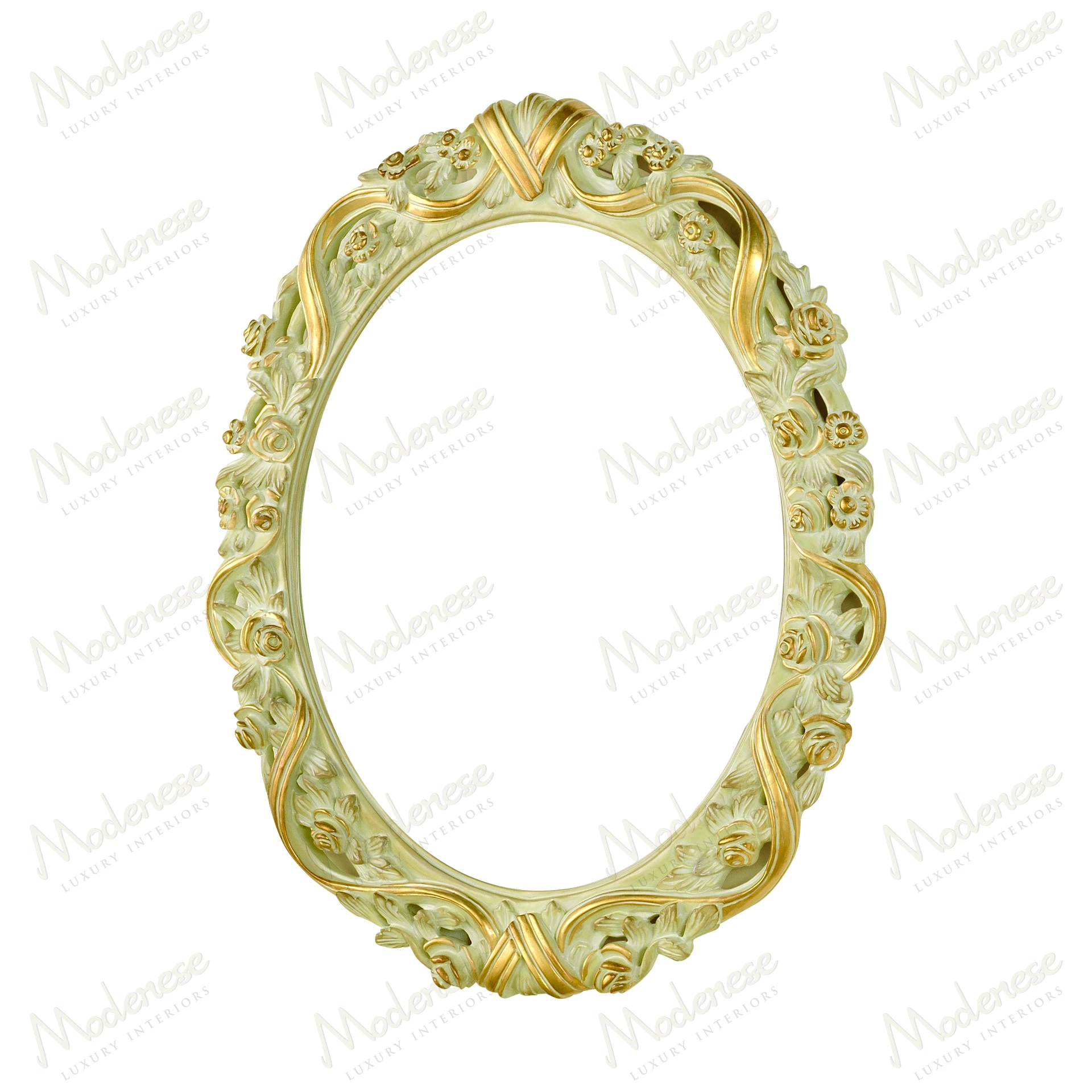 Pearl Luxury Oval Mirror