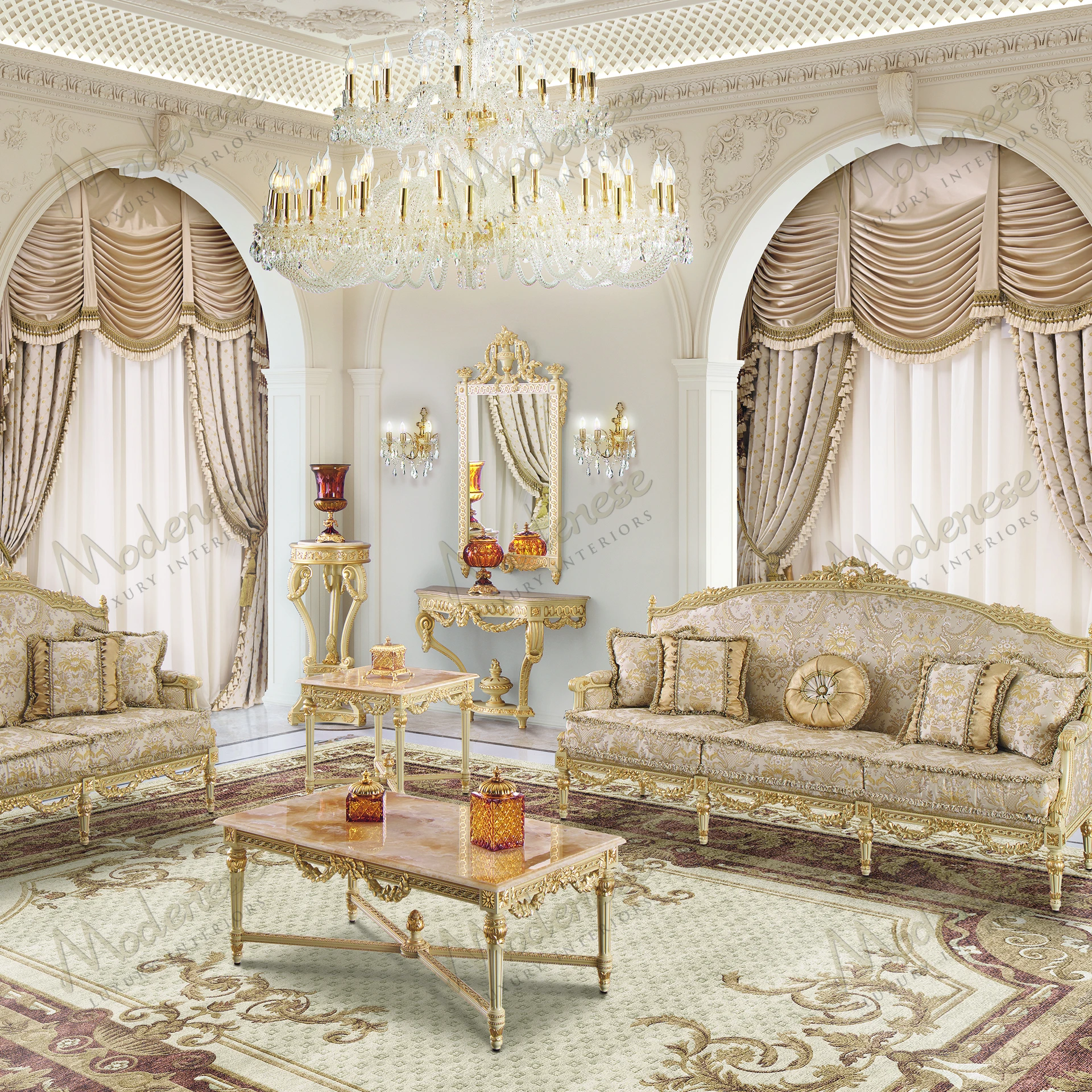 A contemporary Imperial Majesty Vase Stand with a wooden structure and top, featuring a sleek, minimalist design No fabric present