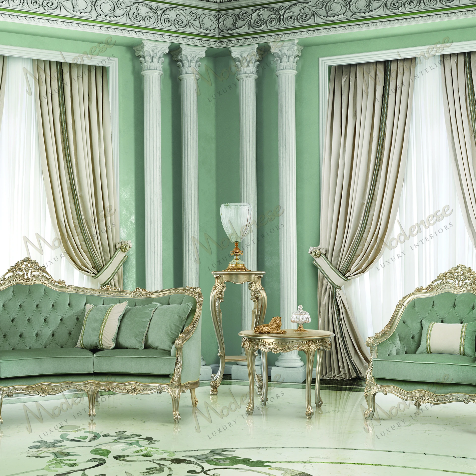 Wooden Celeste Elegance Vase Stand with contemporary design and wooden top, featuring a sleek, fabric-free structure for a modern aesthetic