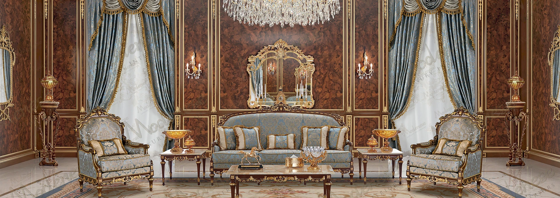 Close-up of a luxurious SARELLI h140 sheer curtain with intricate, handmade white lace detailing along the hem.