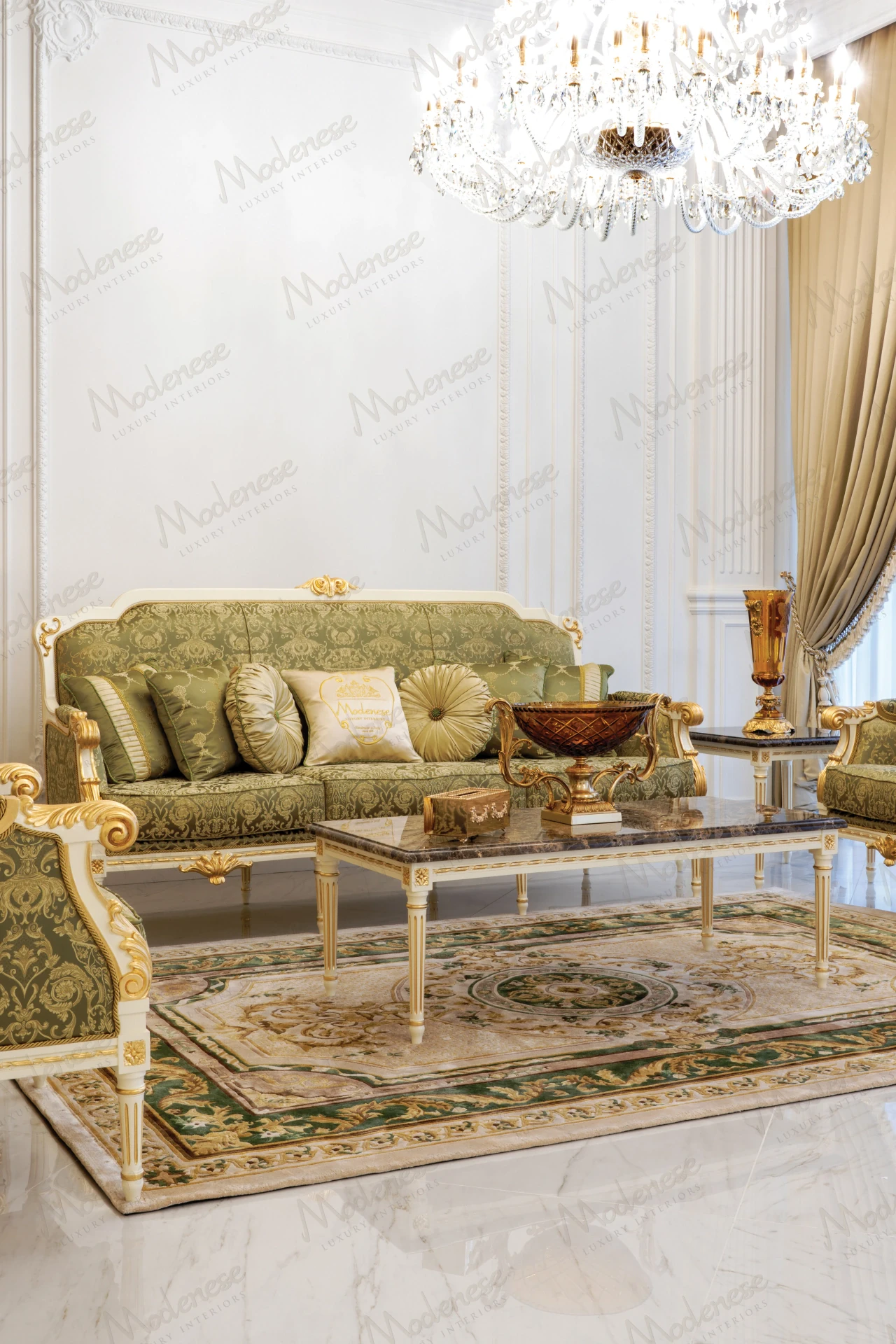 Handcrafted classic side table for elegant luxury interiors