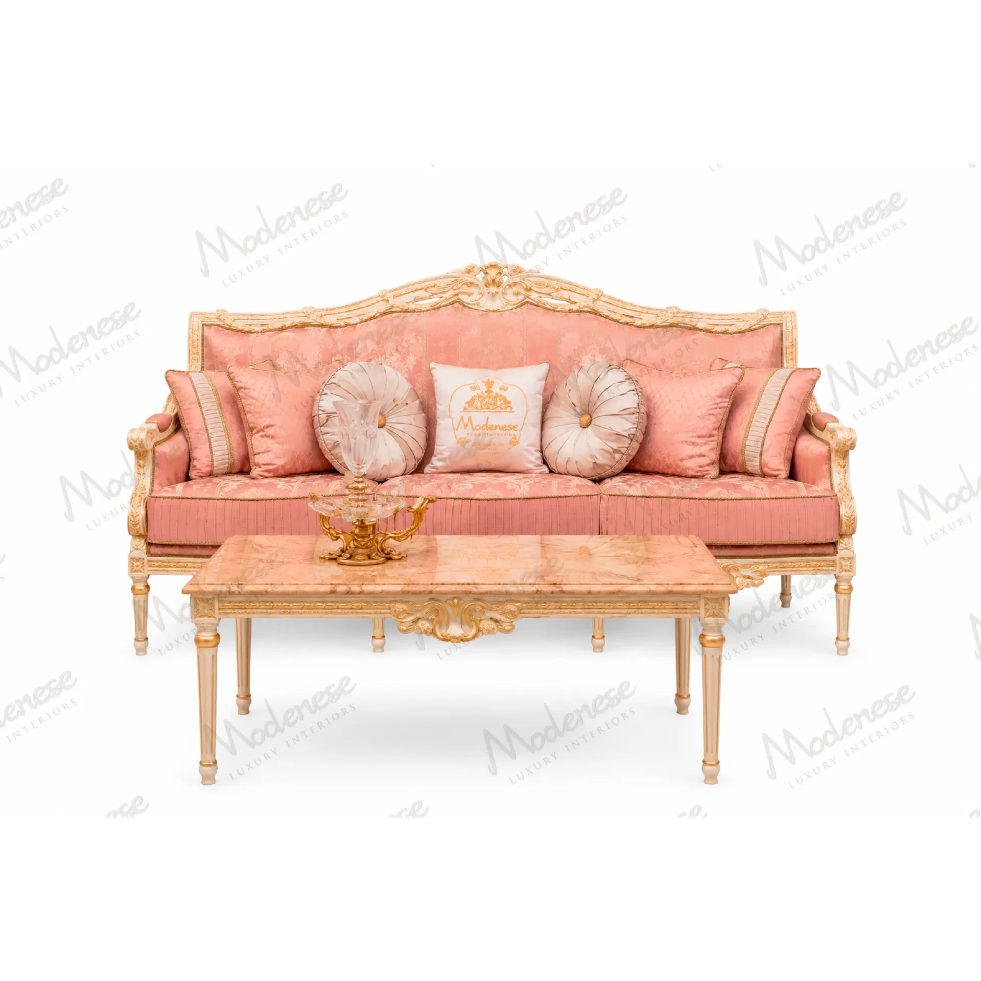 Majesty luxury classic three-seater sofa
