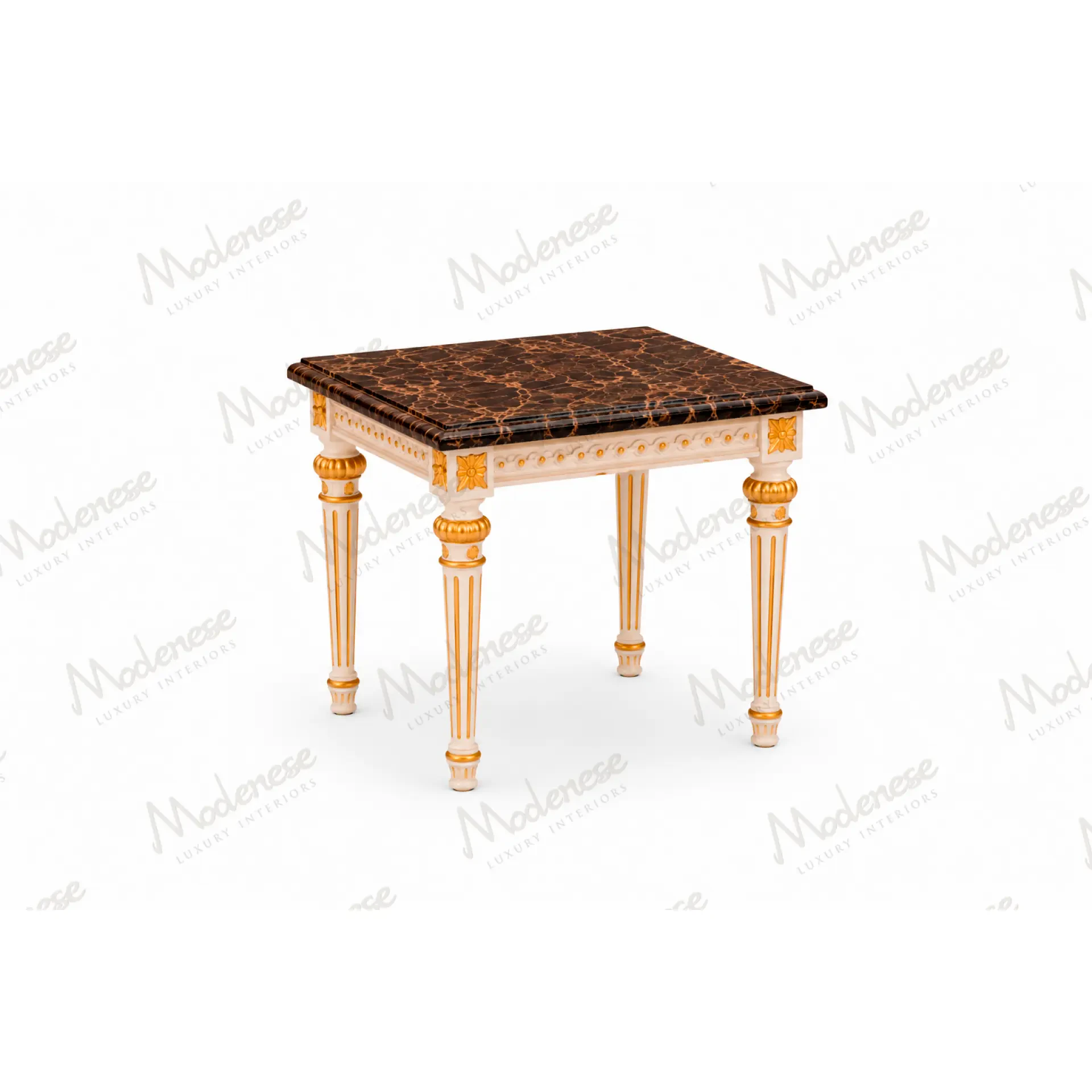 Château luxury classic side table handcrafted in Italy