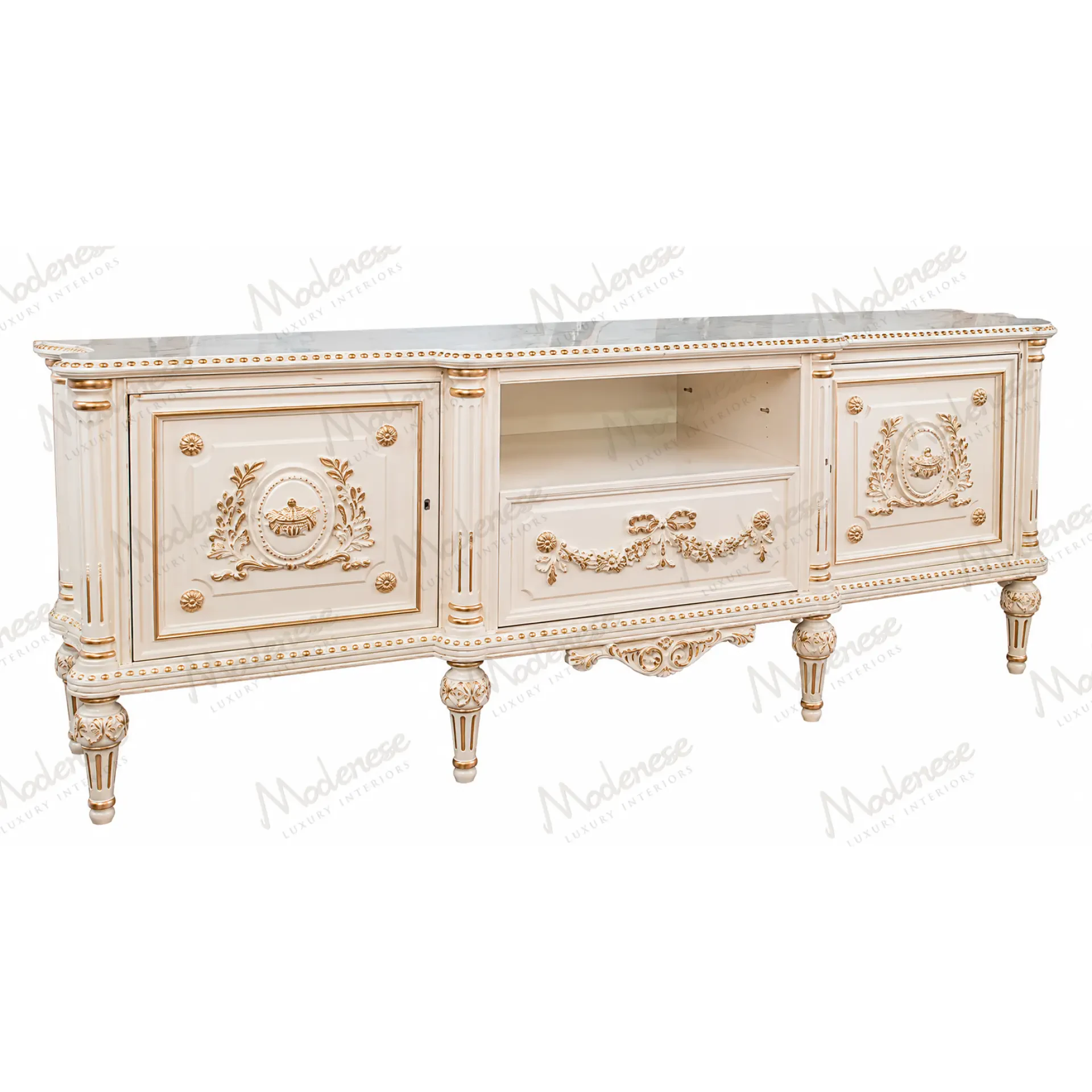 Majesty luxury Italian TV stand with classic design