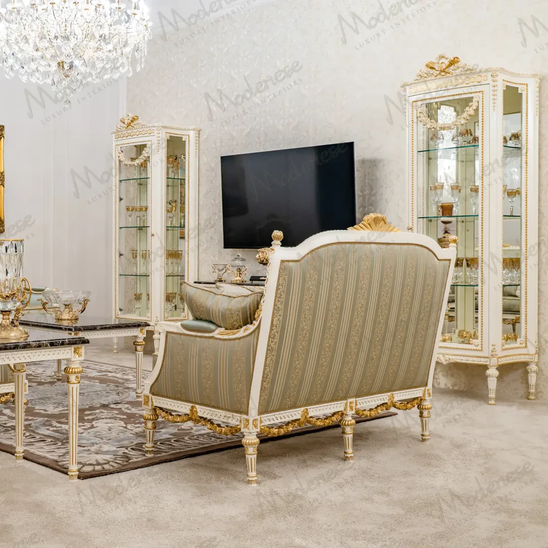 Our collection of classic handcrafted furniture highlights the best of made in Italy interiors. Feel and enjoy, in the proper sense, the warm atmosphere and the benefits of royal luxury living into your home spaces. Sophisticated high-end cabinets will of