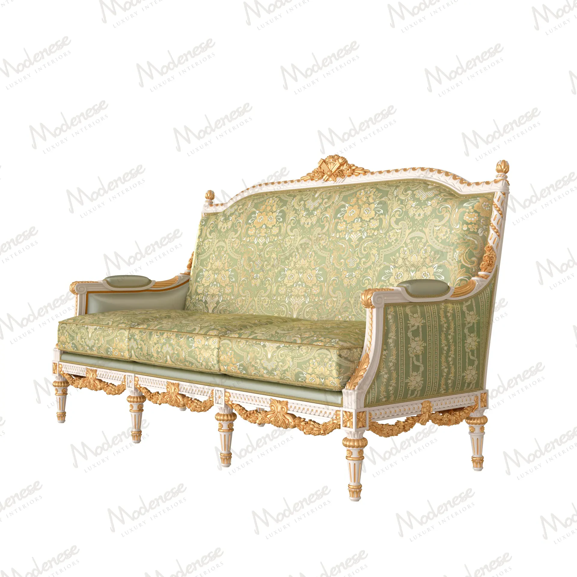 Château Royale luxury classic three-seater sofa