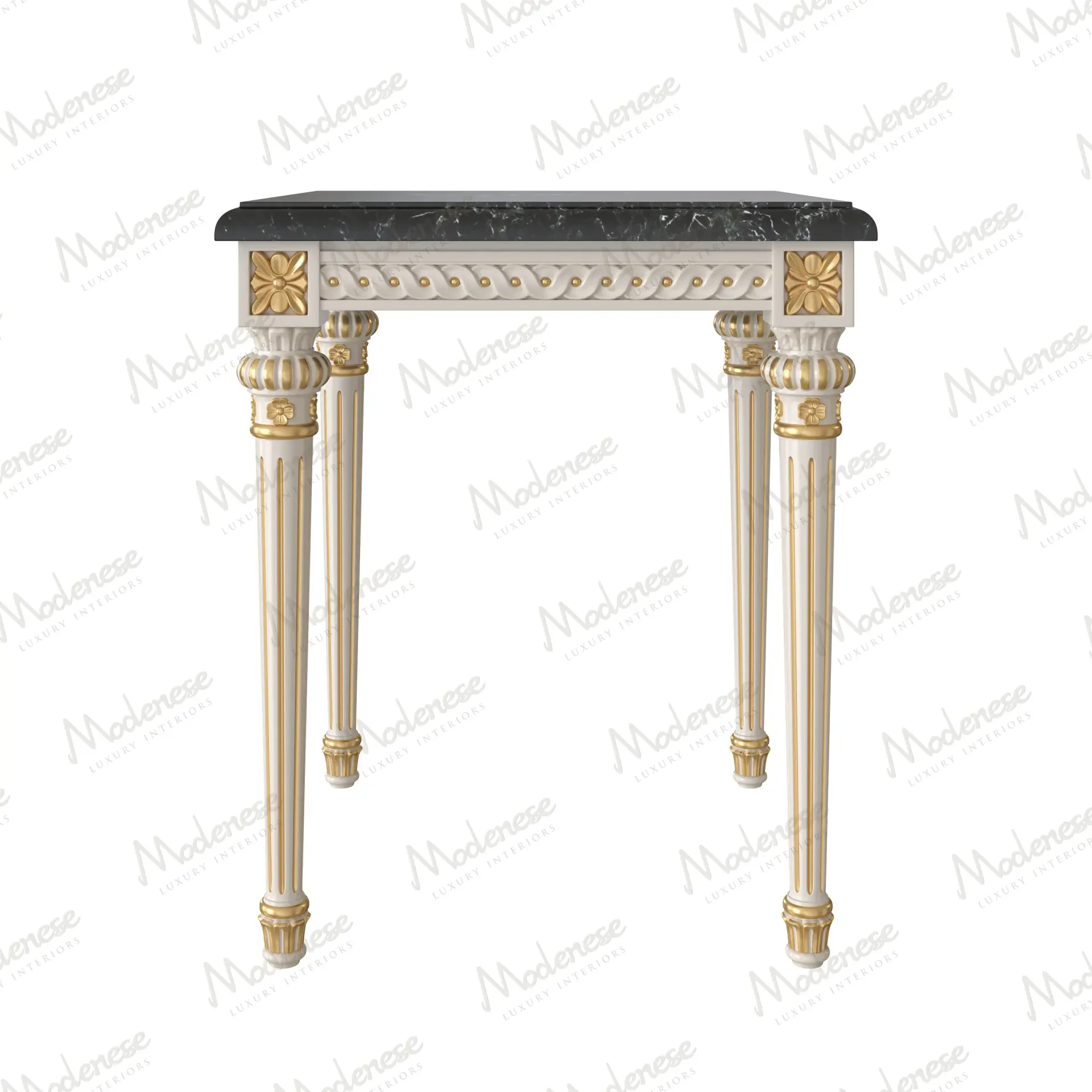 Château luxury classic side table handcrafted in Italy