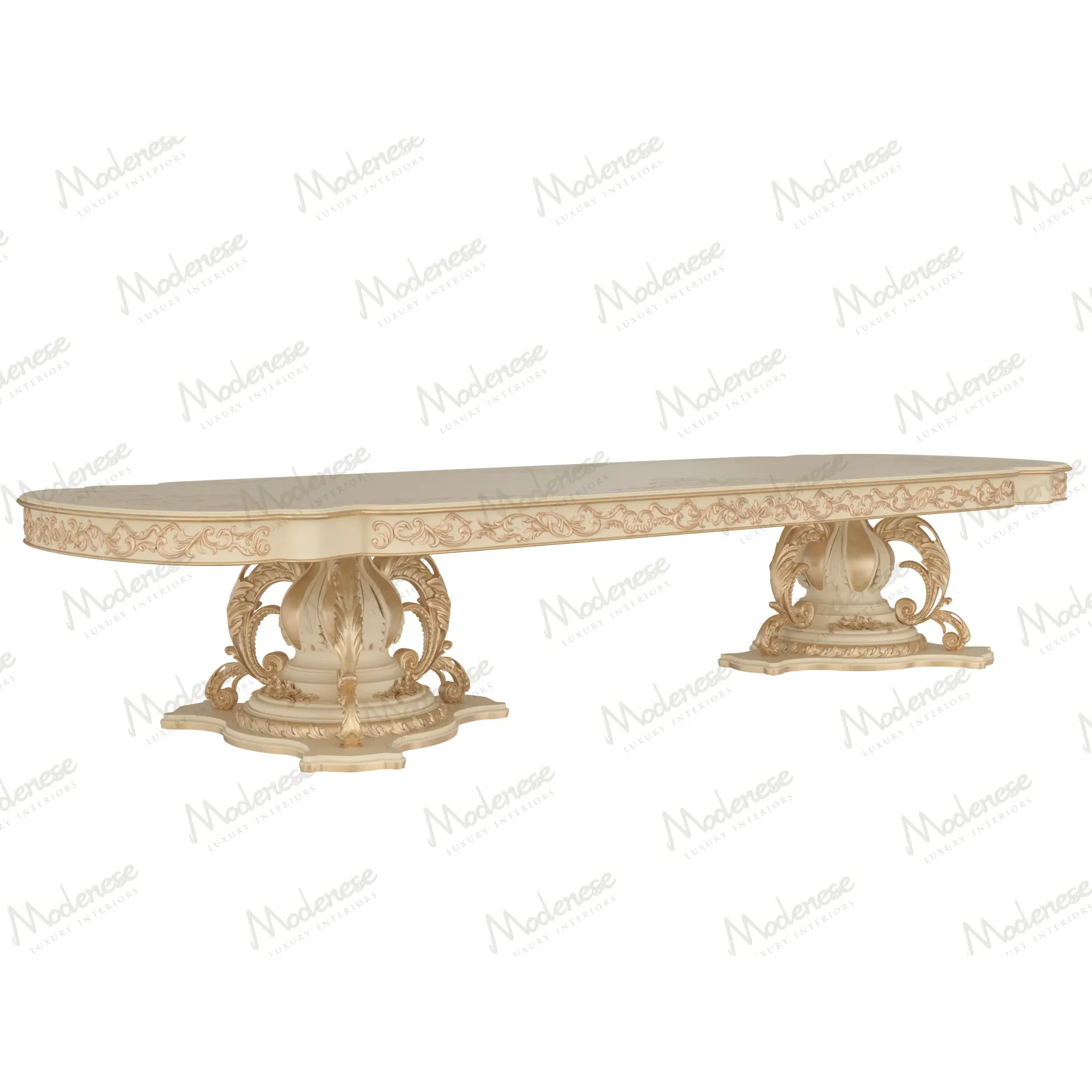 Majesty luxury dining table handcrafted in Italy