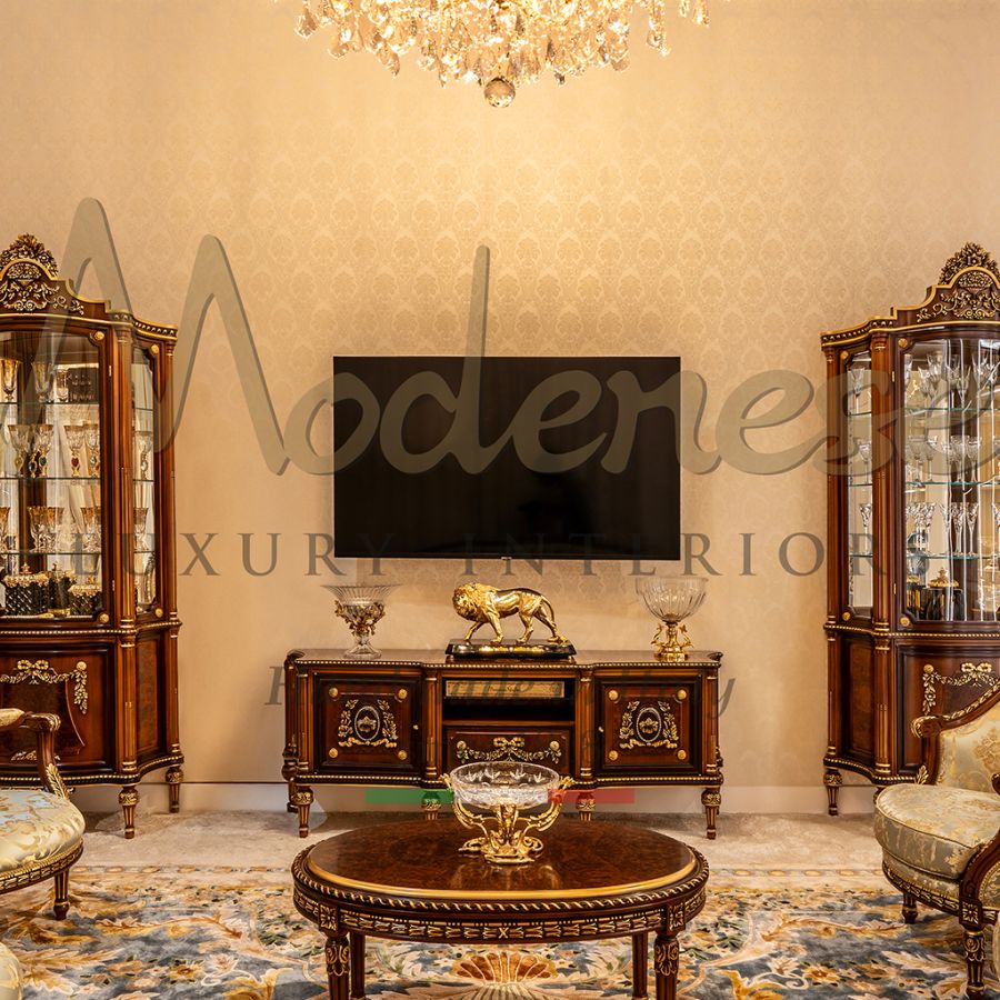 An elegantly styled vignette within our stand, featuring a curved sofa, artisanal rug, and bespoke lighting, offering design inspiration from the January 2025 fair.