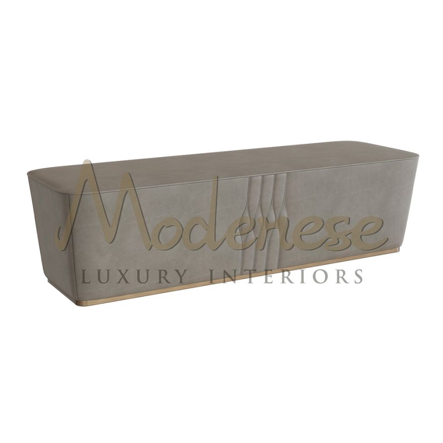 Close-up view of a MODENESE contemporary armchair 3D model, highlighting the detailed fabric texture and refined wooden frame, available as a free 3D models download for designers.