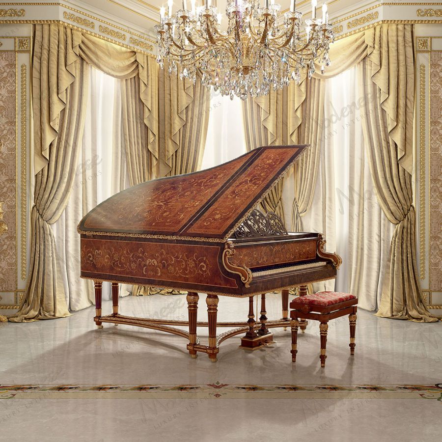 A sophisticated musician's hands gliding across the keys of a bespoke piano, highlighting the fusion of legendary mechanics and custom artistry.