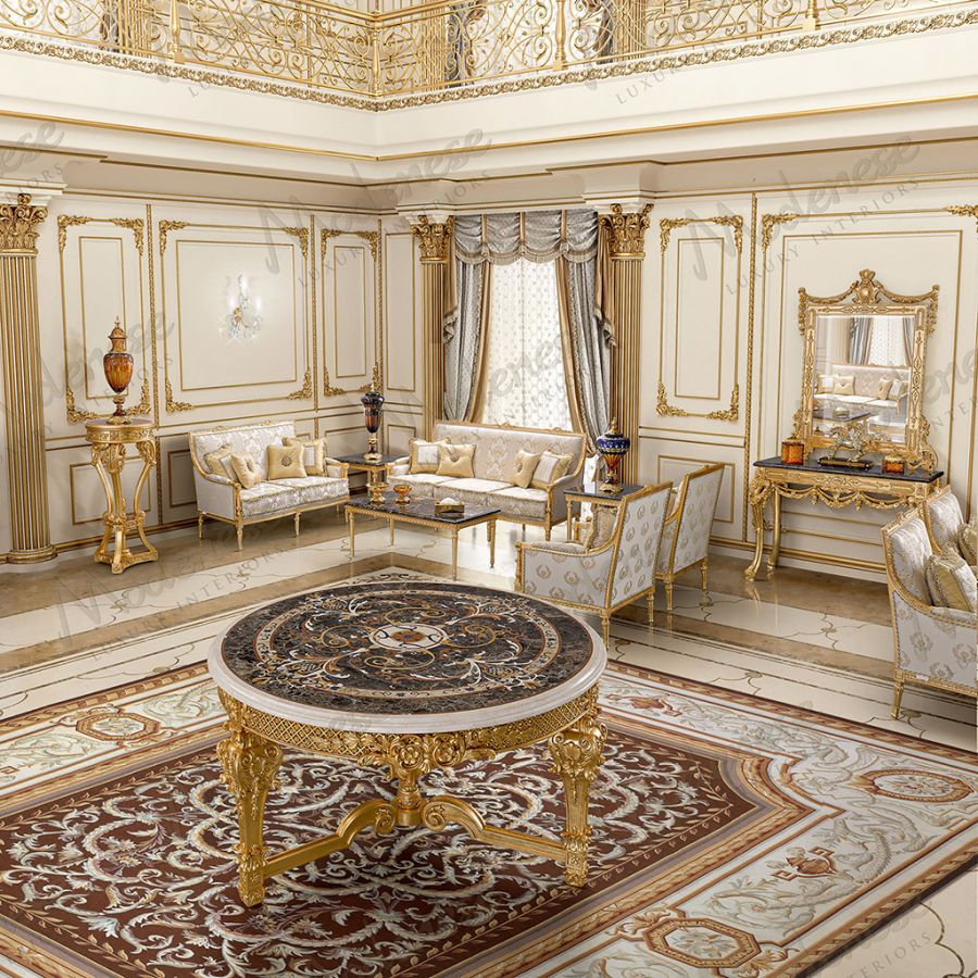 Close-up detail of a SARELLI EARTH armchair, showcasing the rich, tactile boucl&eacute; fabric in a warm terracotta hue, an example of contemporary Italian design.