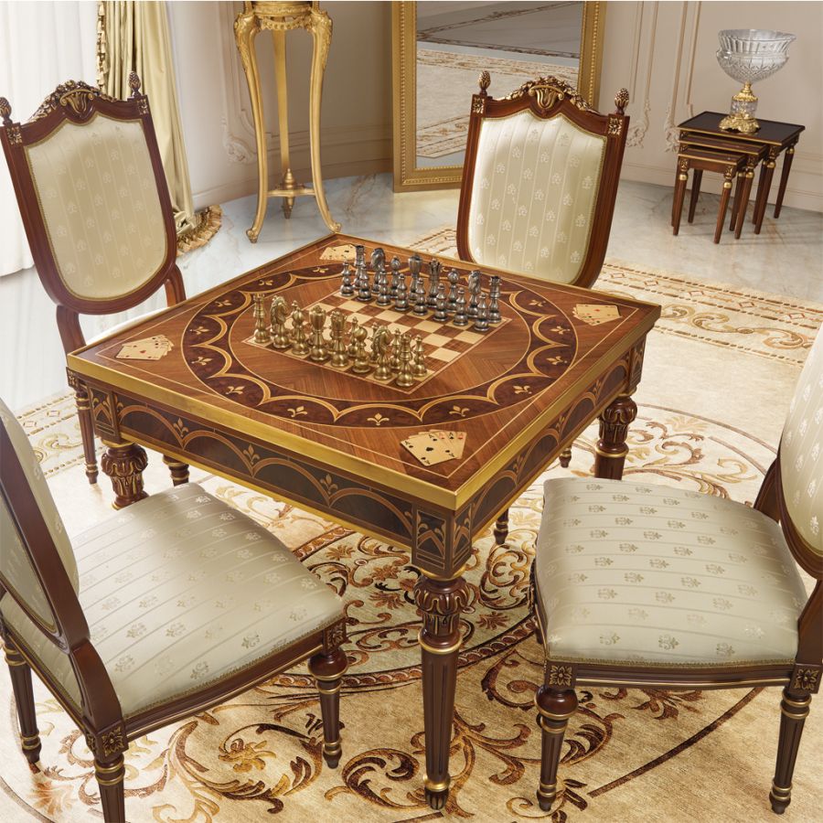 A panoramic view of a sophisticated dining room, showcasing the harmonious balance of light and space characteristic of modern classic interiors and ageless decor.